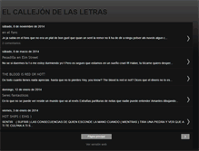 Tablet Screenshot of elcallejondelasletras.blogspot.com