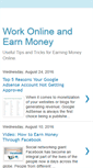 Mobile Screenshot of getworkonline.blogspot.com