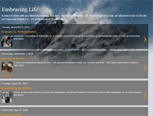 Tablet Screenshot of embracingmylife.blogspot.com