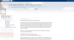 Desktop Screenshot of learnchinesedaybyday.blogspot.com