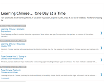 Tablet Screenshot of learnchinesedaybyday.blogspot.com