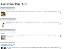 Tablet Screenshot of blogforshowdogsnews.blogspot.com