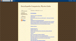 Desktop Screenshot of encycomphysics.blogspot.com