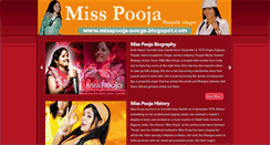 Desktop Screenshot of misspooja-songs.blogspot.com