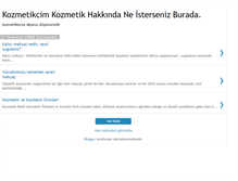 Tablet Screenshot of kozmetikcim.blogspot.com