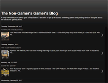 Tablet Screenshot of nongamersgamersblog.blogspot.com