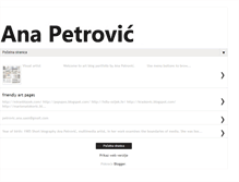 Tablet Screenshot of ana-petrovic.blogspot.com