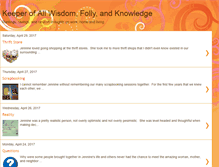 Tablet Screenshot of keeperofallwisdomfollyandknowledge.blogspot.com