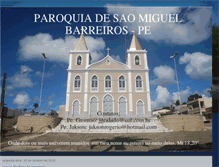 Tablet Screenshot of paroquiasaomiguelbarreiros.blogspot.com