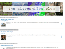 Tablet Screenshot of cityophiles.blogspot.com