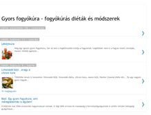 Tablet Screenshot of gyors-fogyokura.blogspot.com