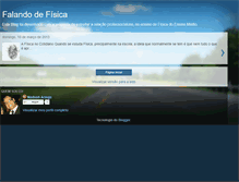 Tablet Screenshot of falandodefisica.blogspot.com