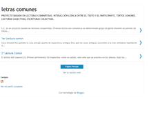Tablet Screenshot of letrascomunes.blogspot.com