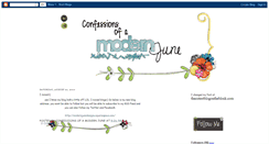 Desktop Screenshot of confessionsofamodernjune.blogspot.com