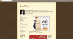 Desktop Screenshot of johnwilson-author.blogspot.com