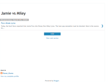 Tablet Screenshot of jamiefoxx-vs-mileycyrus.blogspot.com