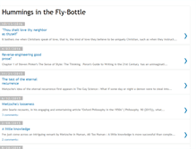 Tablet Screenshot of hummingsintheflybottle.blogspot.com