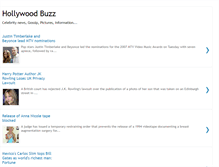 Tablet Screenshot of hollywood-buzz.blogspot.com