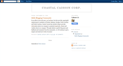 Desktop Screenshot of coastalcaisson.blogspot.com