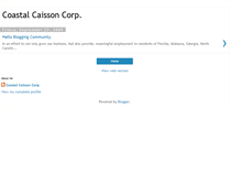 Tablet Screenshot of coastalcaisson.blogspot.com