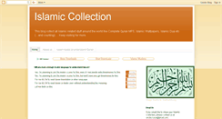 Desktop Screenshot of islamic-collection.blogspot.com