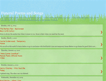 Tablet Screenshot of funeral-poems-and-songs.blogspot.com