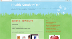 Desktop Screenshot of healthnumberone-blog.blogspot.com