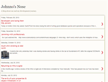 Tablet Screenshot of johnnosnose.blogspot.com