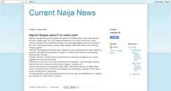 Desktop Screenshot of currentnaijanews.blogspot.com