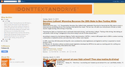 Desktop Screenshot of idonttextanddrive.blogspot.com