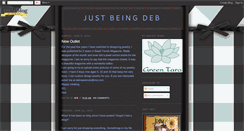 Desktop Screenshot of justbeingdeb.blogspot.com