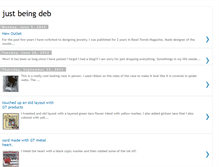 Tablet Screenshot of justbeingdeb.blogspot.com