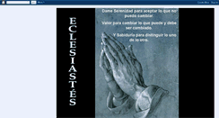 Desktop Screenshot of eclesiasts.blogspot.com