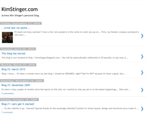 Tablet Screenshot of kimstinger.blogspot.com