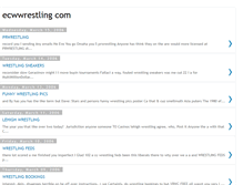 Tablet Screenshot of ecwwrestling-com.blogspot.com