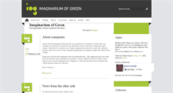 Desktop Screenshot of imaginariumofgreen.blogspot.com