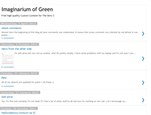 Tablet Screenshot of imaginariumofgreen.blogspot.com