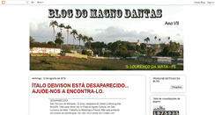 Desktop Screenshot of blogdomagnodantas.blogspot.com