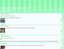 Tablet Screenshot of chocolateshoesandcoffee.blogspot.com