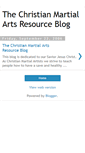Mobile Screenshot of christianmartialarts.blogspot.com