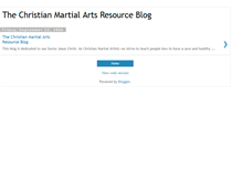 Tablet Screenshot of christianmartialarts.blogspot.com