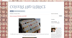 Desktop Screenshot of coloursandfabrics.blogspot.com