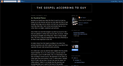 Desktop Screenshot of gospelaccordingtoguy.blogspot.com