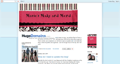 Desktop Screenshot of mariemakeandmend.blogspot.com