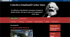 Desktop Screenshot of colectivocarlosmarx.blogspot.com