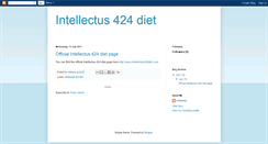 Desktop Screenshot of intellectus424diet.blogspot.com