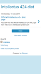 Mobile Screenshot of intellectus424diet.blogspot.com