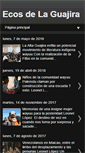 Mobile Screenshot of ecosdelaguajira.blogspot.com
