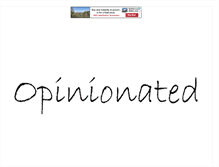 Tablet Screenshot of opinionated-weekly.blogspot.com