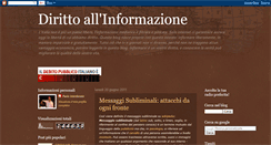 Desktop Screenshot of dirittoallinformazione.blogspot.com